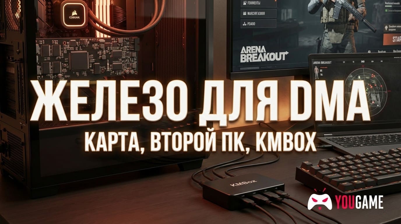Схема подключения DMA карты и второго ПК